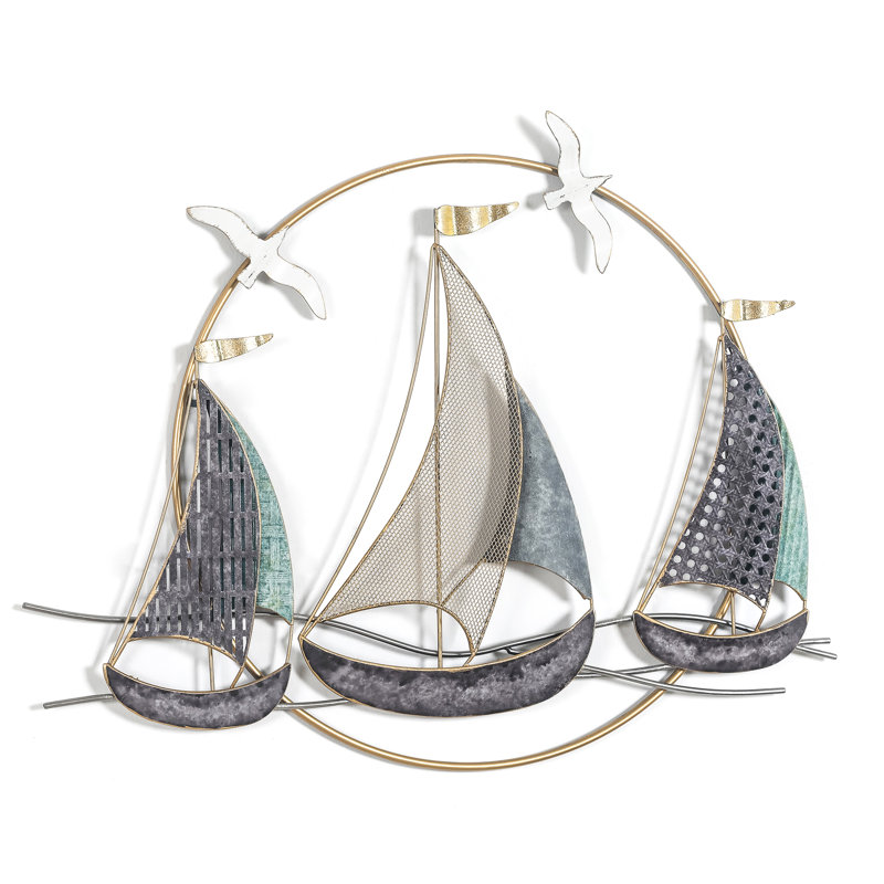 Breakwater Bay Handmade Metal Nautical Wall Decor Wayfair